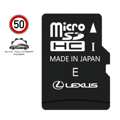 LEXUS / TOYOTA - Sistema GEN 9 TOUCH PRO V2 - Cartão MicroSD Atualização Mapas GPS Nav v2025