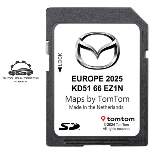MAZDA - Sistema NB1 TomTom Navigation - Cartão SD Atualização Mapas GPS 2025