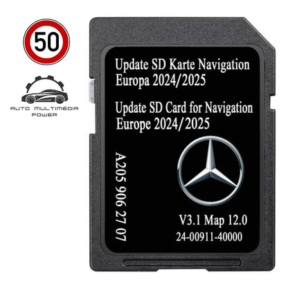 MERCEDES-BENZ - Sistema Garmin Map Pilot NTG5.5 Audio 20 - Cartão SD Ativação ou Atualização Mapas GPS Nav A205 v12 2025