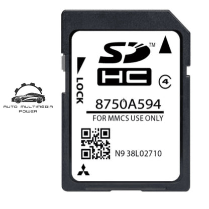 MITSUBISHI - Sistema Multi Communication System (MMCS) W-15 & W-17 - Cartão SD Atualização Mapas GPS Nav v2025