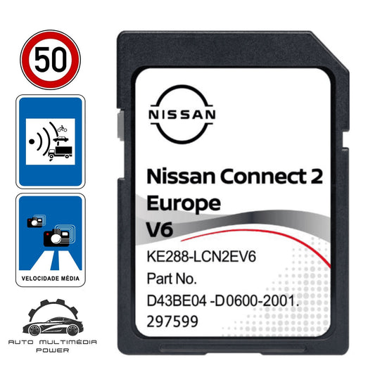 NISSAN - Sistema Connect 2 - Cartão SD Atualização Mapas GPS Nav v6 2022