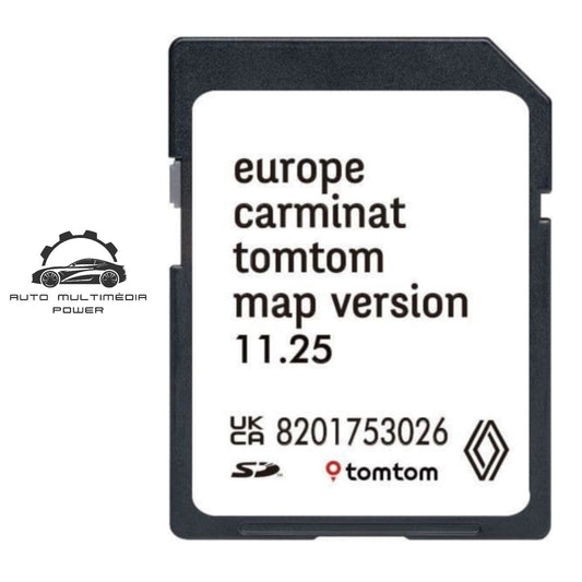 RENAULT - Sistema TomTom Old Carminat - Cartão SD Atualização Mapas GPS Nav v11.25 2025