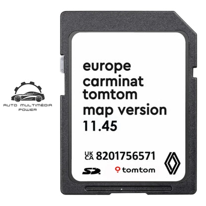 RENAULT - Sistema TomTom Old Carminat - Cartão SD Atualização Mapas GPS Nav v11.45 2025