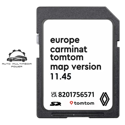RENAULT - Sistema TomTom Old Carminat - Cartão SD Atualização Mapas GPS Nav v11.45 2025