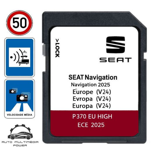 SEAT - Sistema MIB1 / MIB2 - Cartão SD Atualização Mapas GPS Nav v24 2025