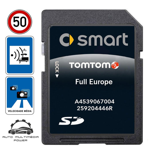 SMART - Sistema Cool & Media P26 Modelo 453 - Cartão SD Atualização Mapas GPS Nav 2025