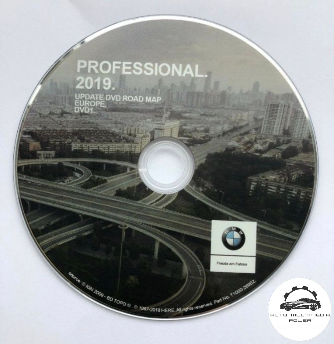 BMW / MINI - Sistema CCC Profesional - DVD Atualização Mapas GPS Road Mapa + Radares v2019