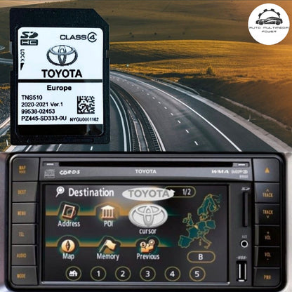 TOYOTA - Sistema TNS 510 - Cartão SD Atualização Mapas GPS Nav v2021