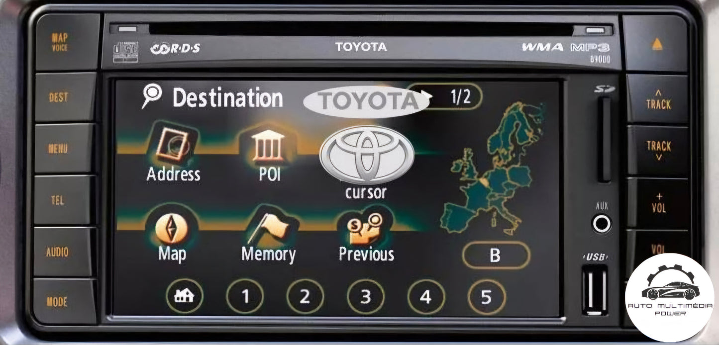 TOYOTA - Sistema TNS 510 - Cartão SD Atualização Mapas GPS Nav v2021