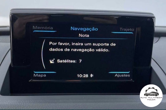 AUDI - Sistema MMI RMC - Cartão SD Mapas GPS Nav versão Ano Matrícula