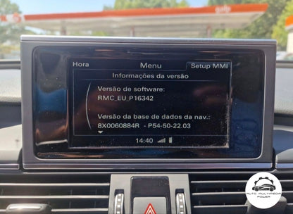 AUDI - Sistema MMI RMC - Cartão SD Mapas GPS Nav versão Ano Matrícula