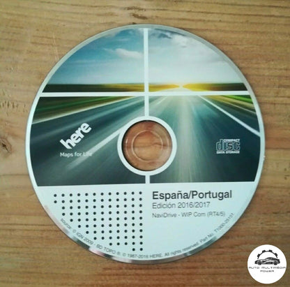 CITROEN / PEUGEOT - Sistema NaviDrive RT4 / RT5 - CD Atualização Software + Mapas GPS Nav v2017