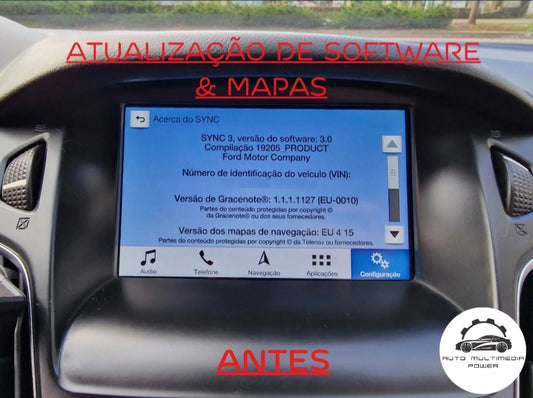 FORD - Sistema SYNC 3 - PEN USB Software + Mapas GPS NAV - vF12 2023