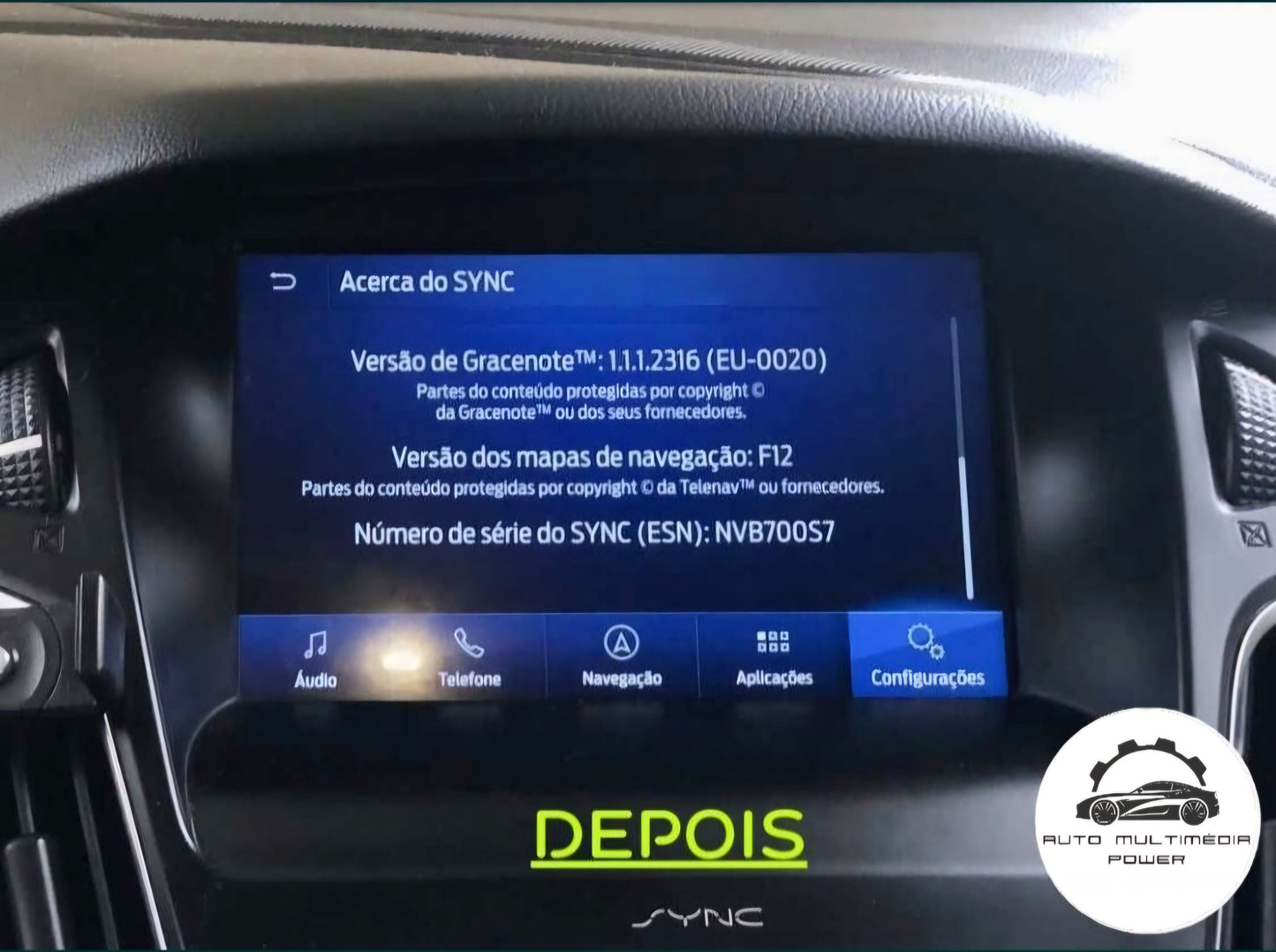 FORD - Sistema SYNC 3 - PEN USB Software + Mapas GPS NAV - vF12 2023