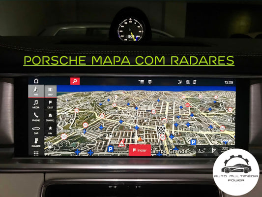 PORSCHE - Sistema MIB 2 MHI2 PCM 4 / 4.1 - Atualização Software + Mapas GPS Nav v2025