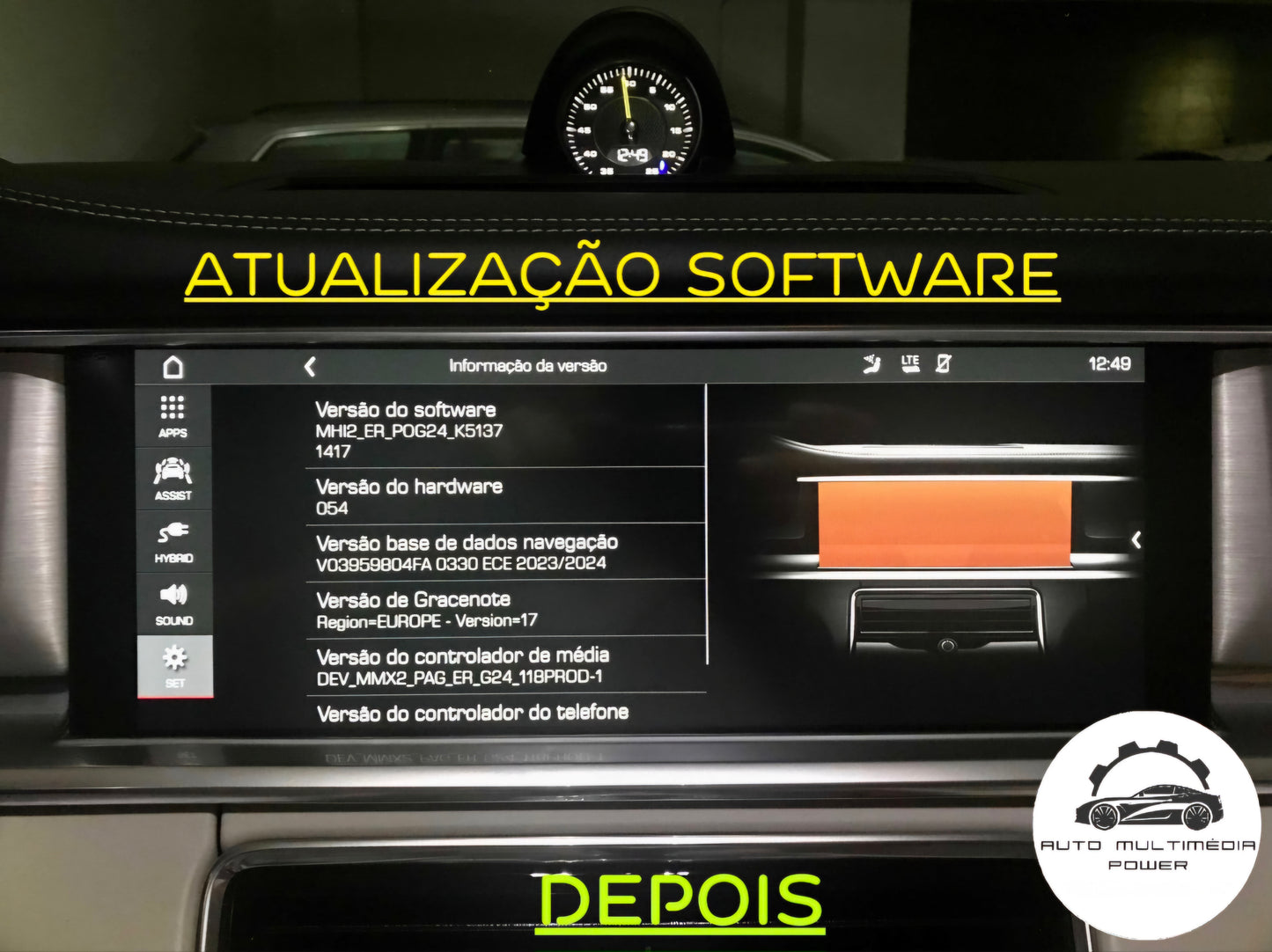 PORSCHE - Sistema MIB 2 MHI2 PCM 4 / 4.1 - Atualização Software + Mapas GPS Nav v2025