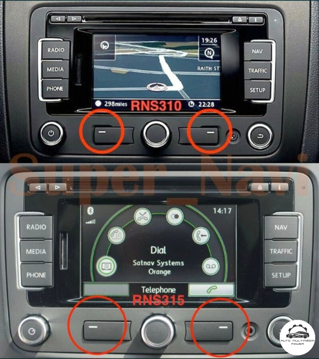 VOLKSWAGEN VW / SEAT / SKODA - Sistema RNS 310 - Cartão SD FX Atualização Mapas GPS Nav v12 2021