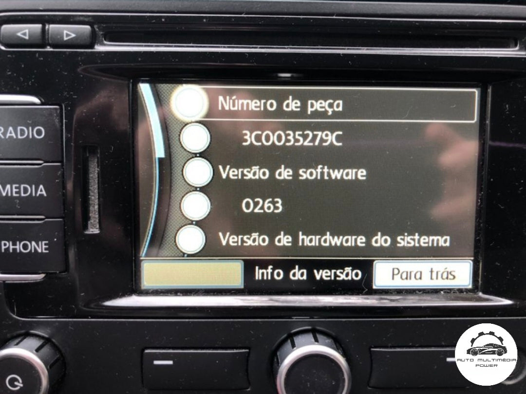 VOLKSWAGEN VW / SEAT / SKODA - Sistema RNS 315 - Cartão SD AZ Atualização Mapas GPS Nav v12 2021