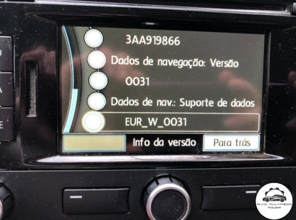 VOLKSWAGEN VW / SEAT / SKODA - Sistema RNS 315 - Cartão SD AZ Atualização Mapas GPS Nav v12 2021