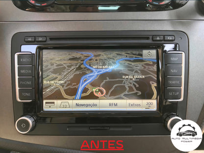 VOLKSWAGEN VW / SEAT / SKODA - Sistema RNS 510 810 - Atualização Mapas GPS Nav v17 2021