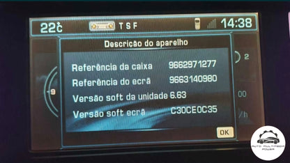 CITROEN / PEUGEOT - Sistema NaviDrive RT3 - CD Atualização Mapas GPS Nav v2017