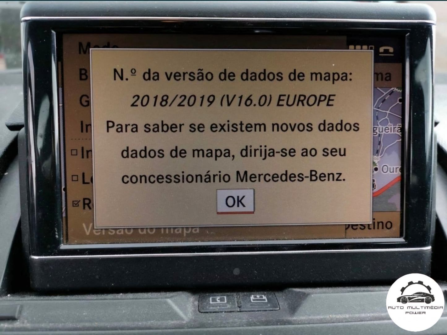 MERCEDES-BENZ - Sistema NTG4-204 COMAND - DVD Atualização Mapas GPS Nav v16 2019