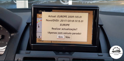 MERCEDES-BENZ - Sistema NTG4-204 COMAND - DVD Atualização Mapas GPS Nav v16 2019