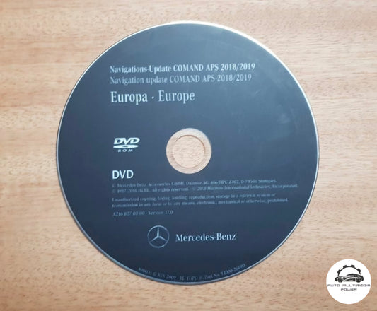 MERCEDES-BENZ - Sistema NTG 3 COMAND - DVD Atualização Mapas GPS Nav v17 2019