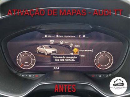 AUDI TT - Sistema MMI MIB 2 (MHI2) - Ativação / Instalação Sistema Navegação Mapas GPS