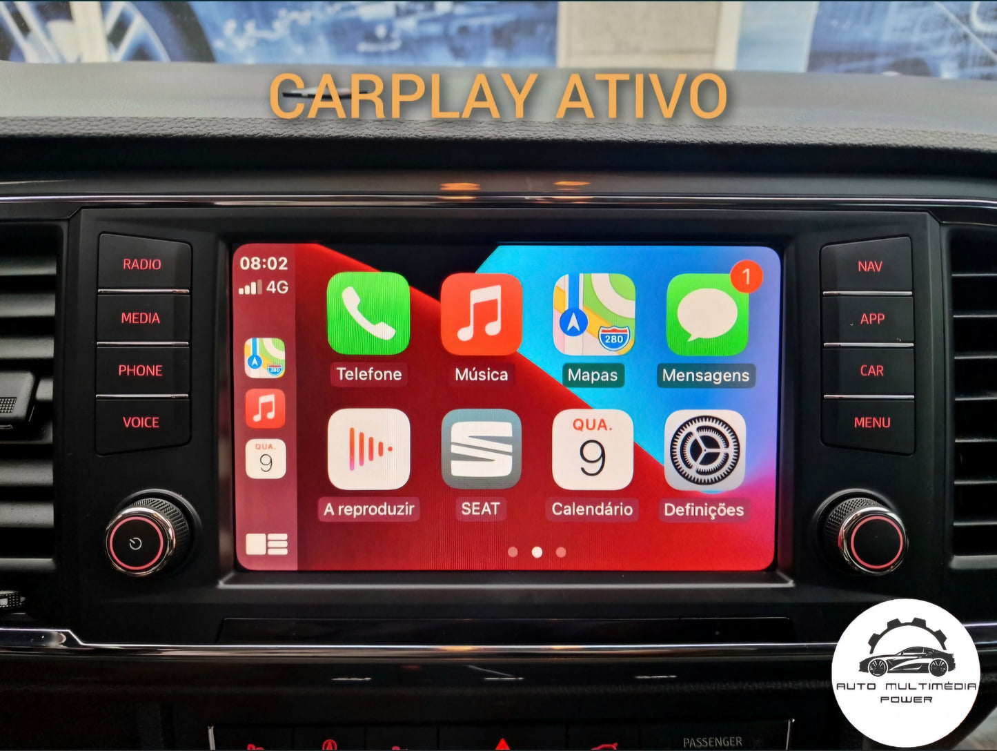 SEAT - Sistema MIB 2 MST2 - Instalação Chip Full Link Apple CarPlay & Google Android Auto