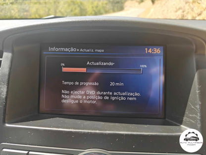 NISSAN / INFINITI - Sistema Connect Premium XANAVI X9.0 - DVD's Atualização Mapas GPS Nav v8 2021