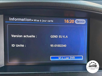 NISSAN / INFINITI - Sistema Connect Premium XANAVI X9.0 - DVD's Atualização Mapas GPS Nav v8 2021