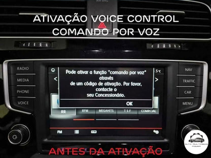 VOLKSWAGEN VW -  Sistema Discover Media Gen 2 - Ativação App-Connect CarPlay & Android Auto & Voice Control