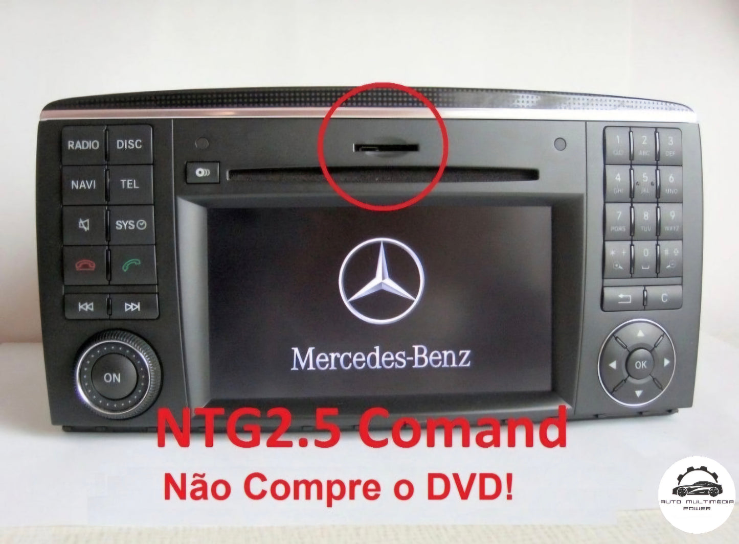 MERCEDES-BENZ / SMART - Sistema NTG 2 COMAND - Atualização DVD Mapas GPS Nav v19 2018