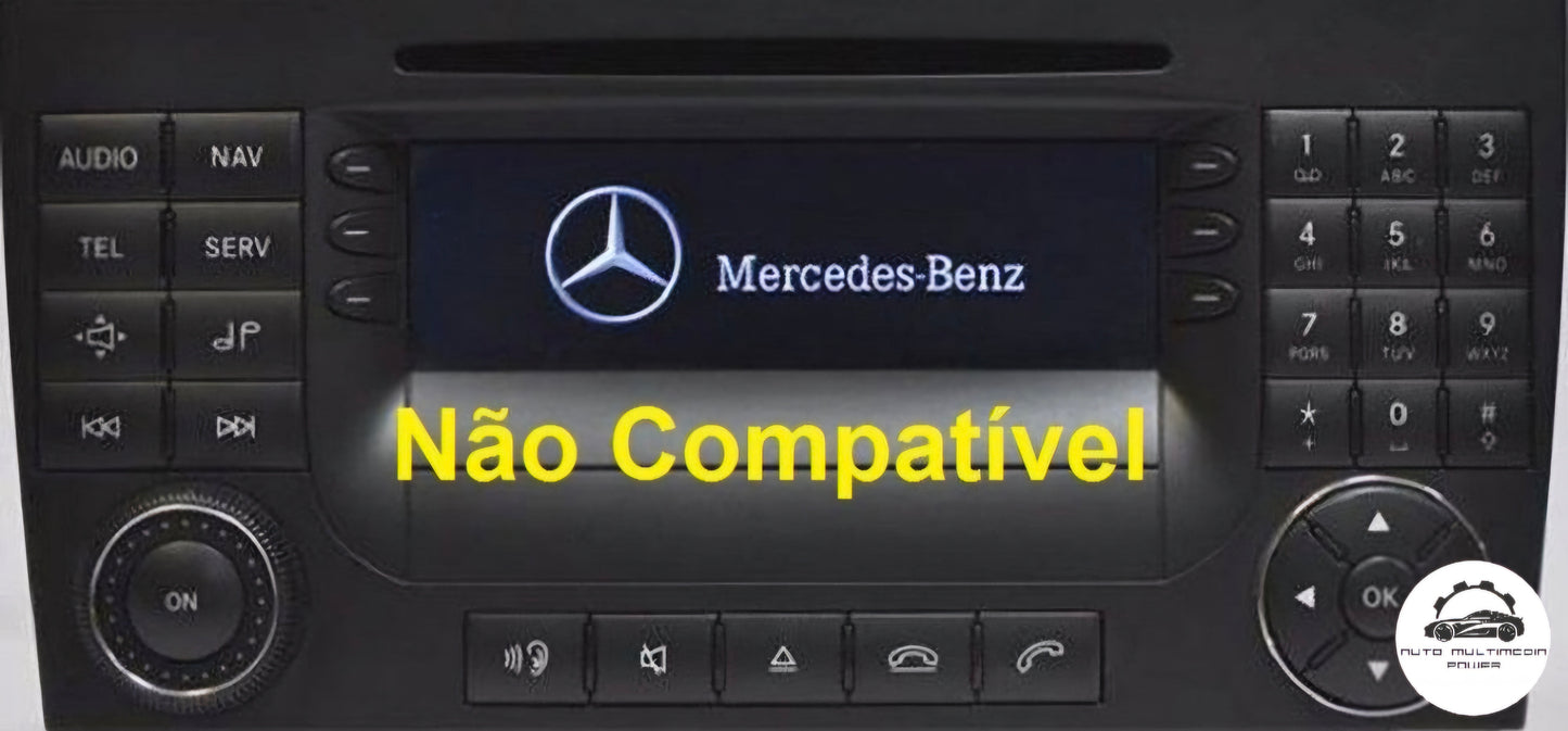 MERCEDES-BENZ / SMART - Sistema NTG 2 COMAND - Atualização DVD Mapas GPS Nav v19 2018