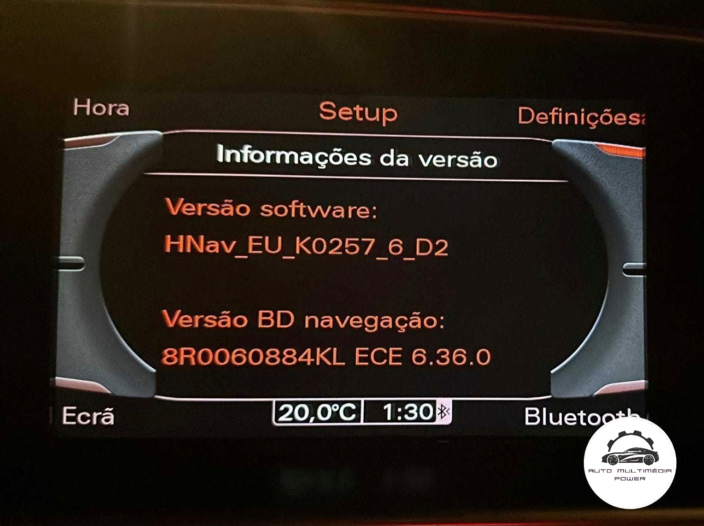 AUDI - Sistema MMI 3G HIGH HNAV - Atualização Software + Mapas GPS Nav v6.36.1 2024