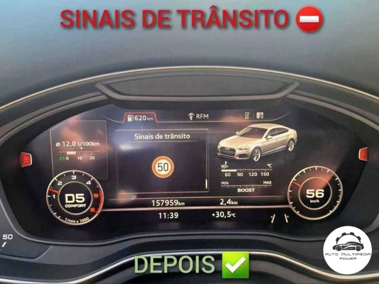 AUDI - Sistema MIB 2 - Ativação do Reconhecimento Sinais de Trânsito (Câmera Pre Sense)