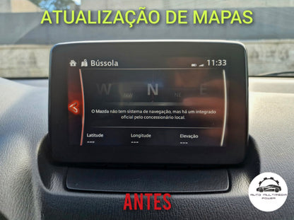 MAZDA - Sistema Skyactive Connect - Cartão SD Atualização Mapas GPS Nav v2025