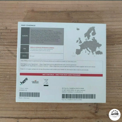 NISSAN - Sistema Connect 3 - Cartão SD Atualização Mapas GPS Nav v7 2023