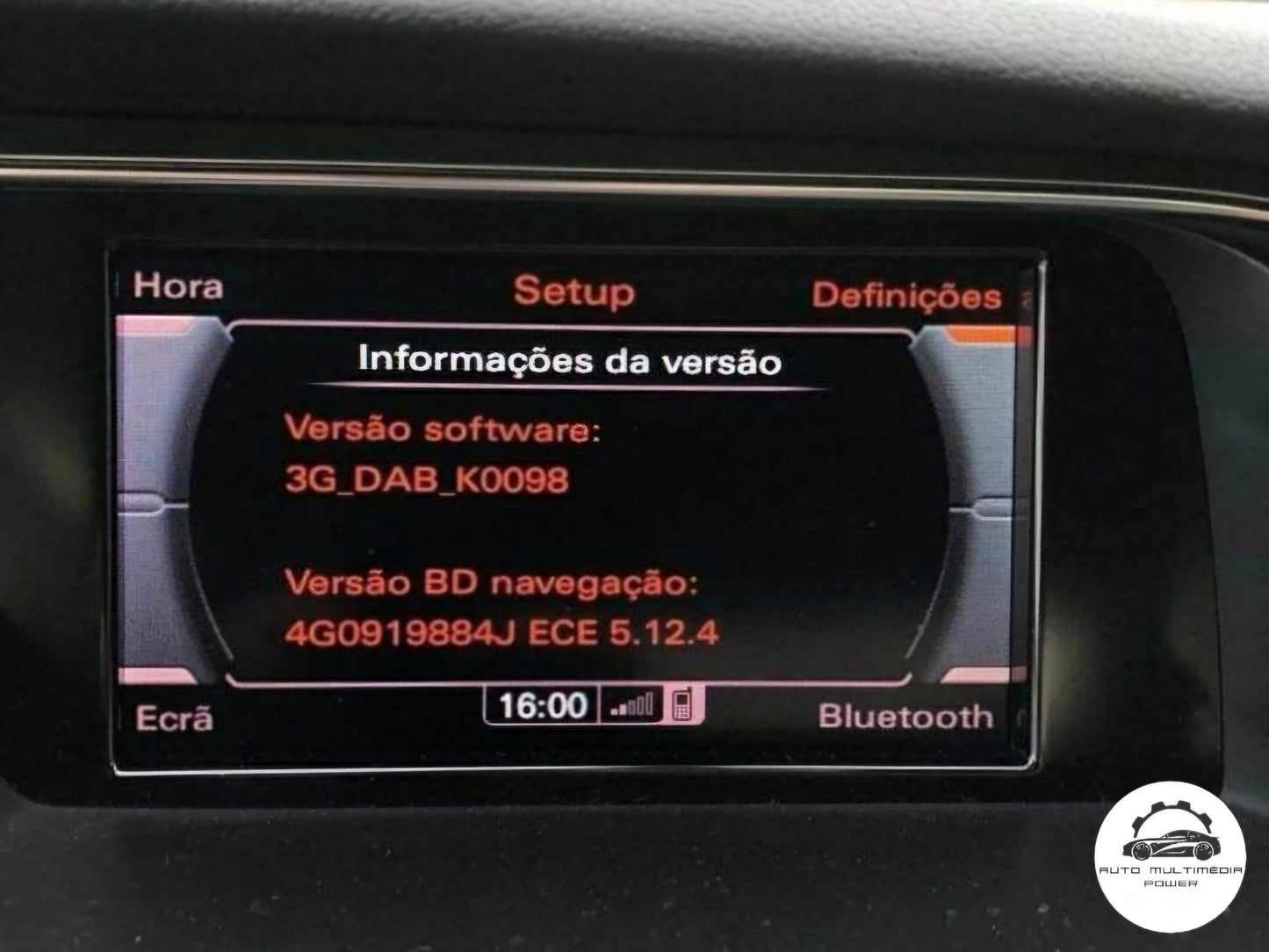 AUDI - Sistema MMI 3G BASIC BNAV - Atualização Software + Mapas GPS Nav v5.36.1 2024