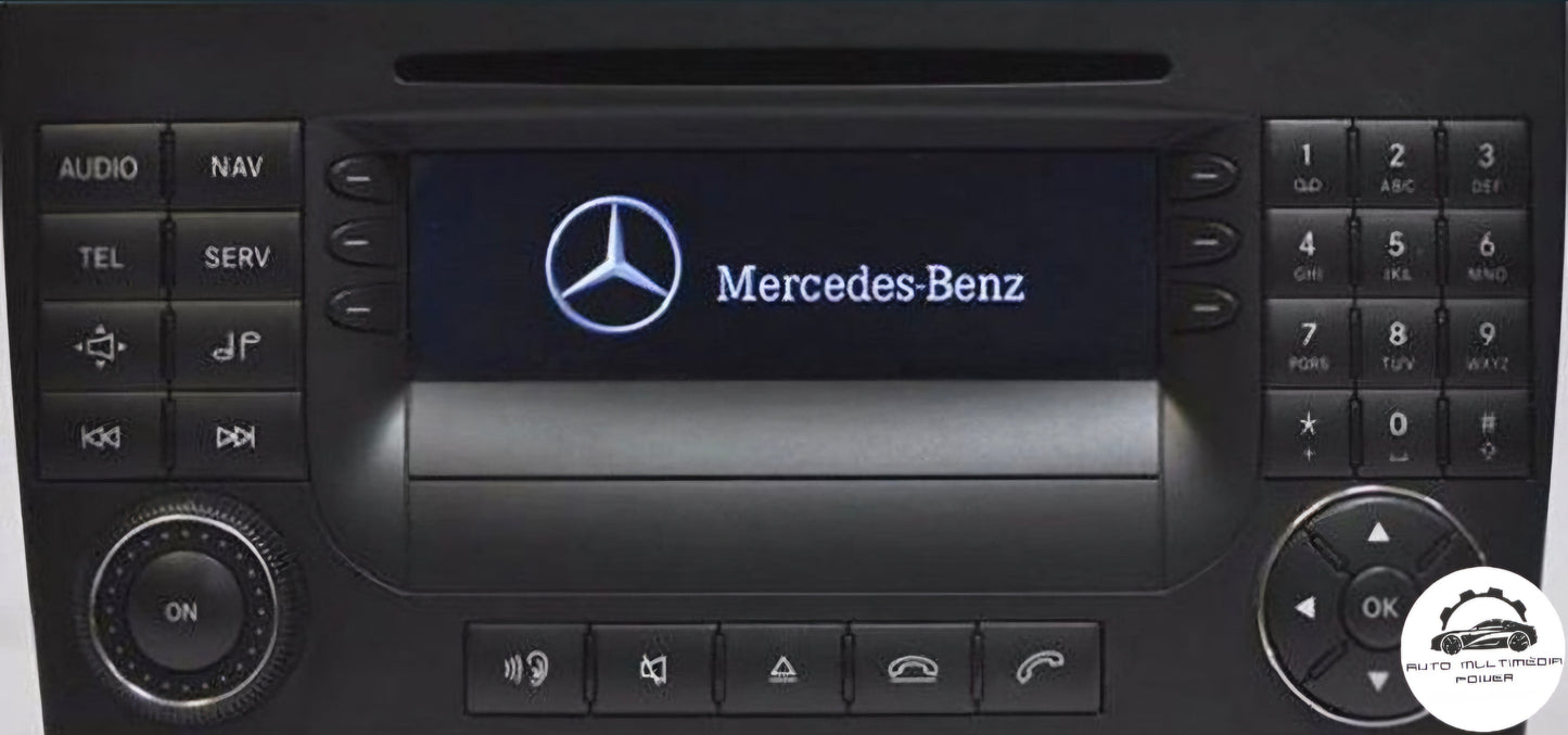 MERCEDES-BENZ / SMART - Sistema NTG 2 AUDIO 50 - CD's Atualização Mapas GPS Nav v17 2018