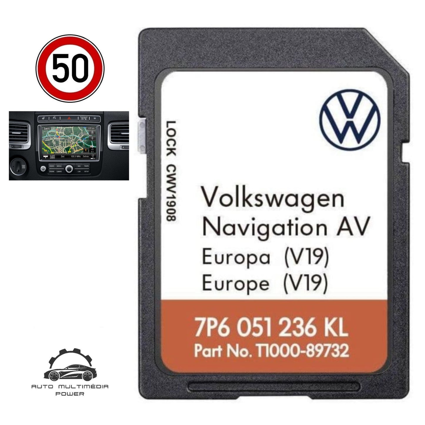 VOLKSWAGEN VW - Sistema RNS850 - Atualização Software + Mapas GPS Nav v6.36.0 2024