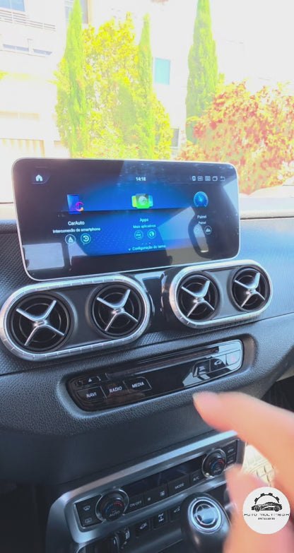 MERCEDES-BENZ - Classe X - Ecrã Touch Screen Android 15 - Apple CarPlay & Google Android Auto Wireless