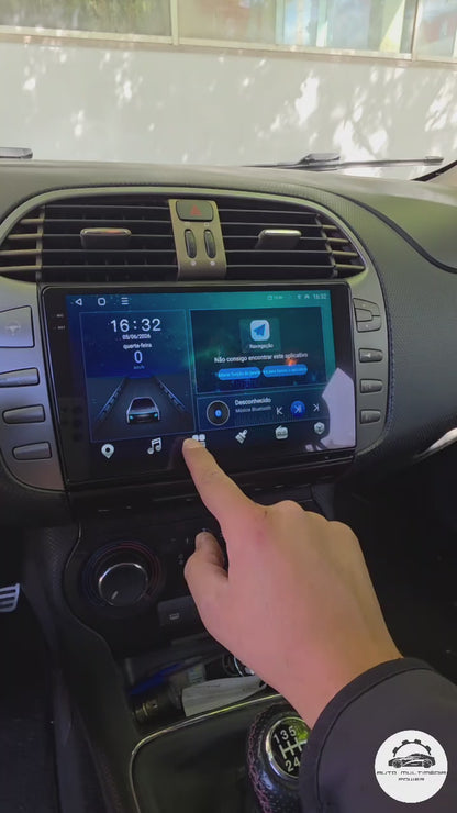 FIAT - BRAVO II 198 de 2007 a 2014 - Rádio Android - CarPlay & Android Auto Wireless