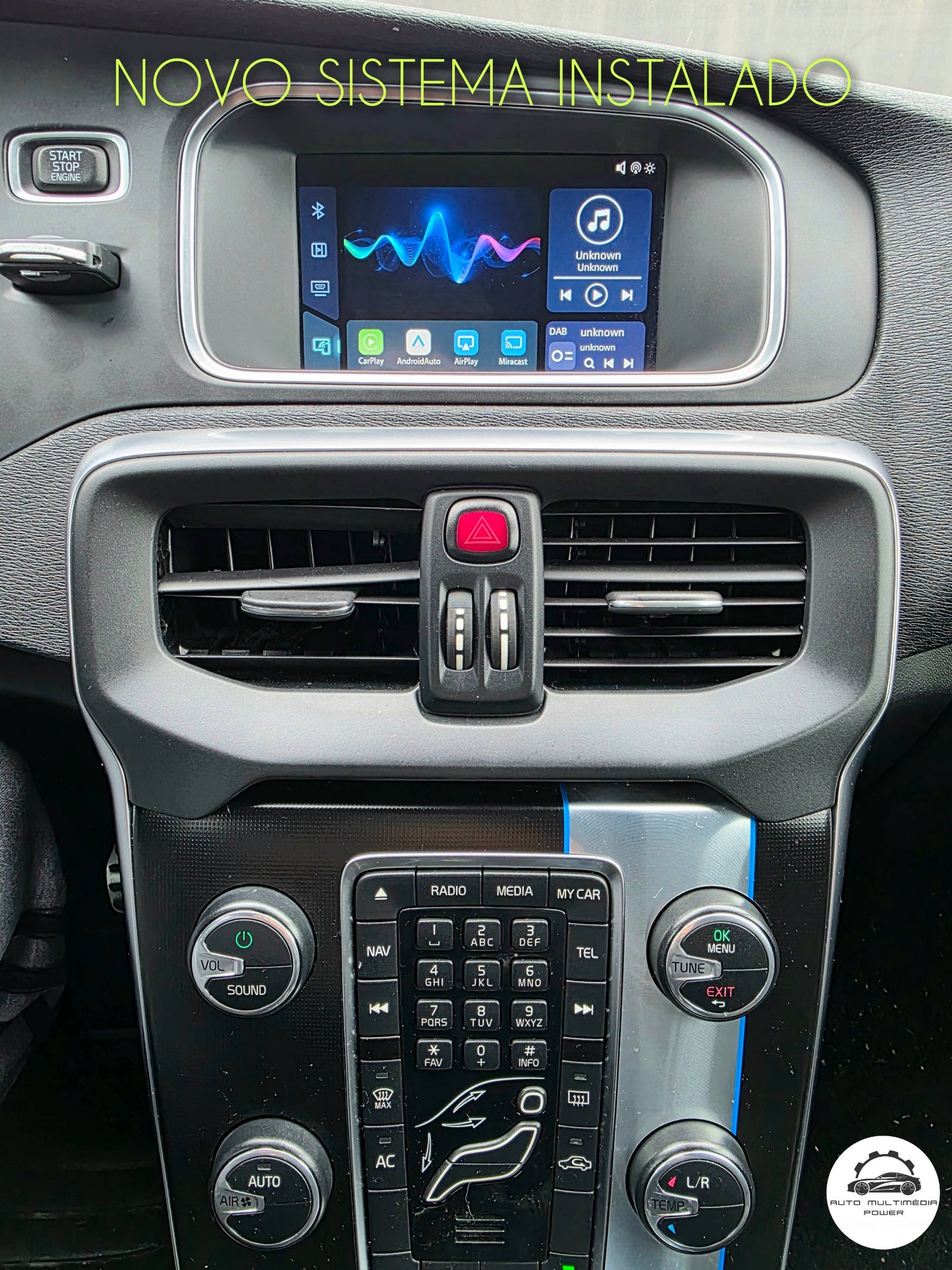 VOLVO - Sistema RTI Sensus Touch IAM 2.1 - Função Apple CarPlay & Google Android Auto Wireless