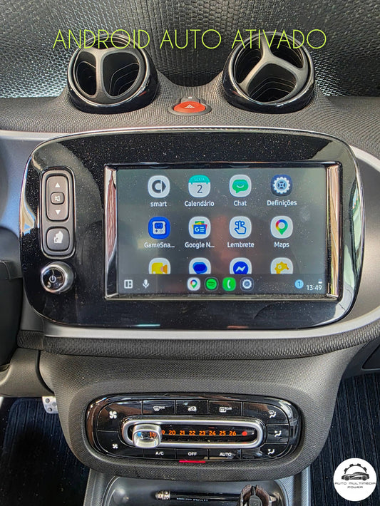 SMART - Sistema Cool & Media P26 Modelo 453 - Ativação Google Android Auto & Apple CarPlay