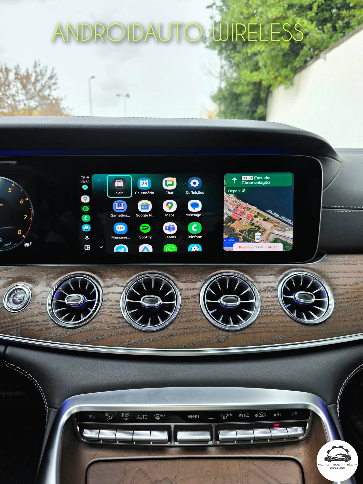 MERCEDES-BENZ - Sistema NTG 5.5 Comand - Instalação Função Apple CarPlay & Google Android Auto Wireless