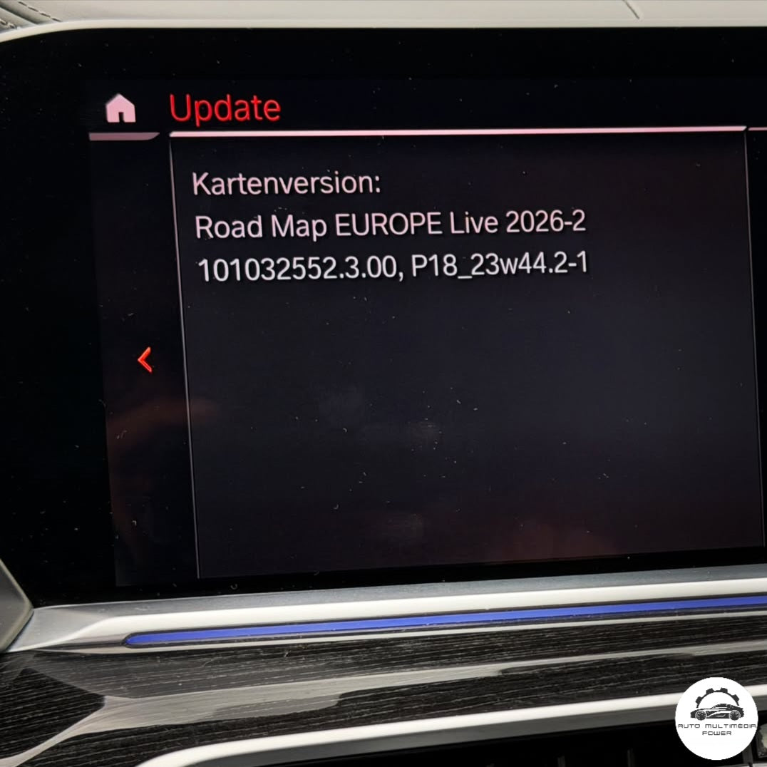 BMW / MINI - Sistema MGU LIVE iD7 - Atualização Mapas GPS Europa 2026-2