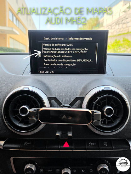 AUDI - Sistema MMI MIB-HS (MIB 2 Low) - Cartão SD Atualização Software + Mapas GPS Nav 2026