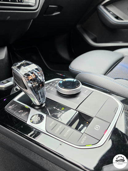 BMW - KIT Manete de Mudanças em Cristal & Botões Multimédia em Cristal - Veículos com Plataforma MGU